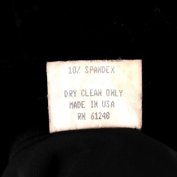 Niki Livas 2 Pc Dress Womens 4 Black Stretch Velvet Skirt and Top Elastic Waist - Picture 14 of 16